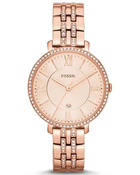 Damklocka - FOSSIL - Jacqueline - Kvarts - Rostfritt stål - Rosé