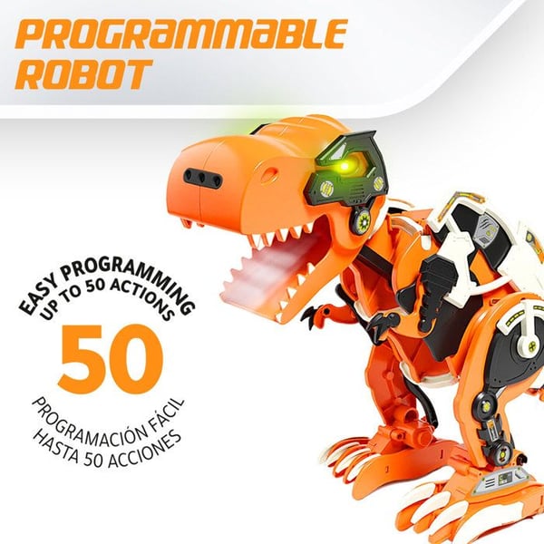 Xtrem Bots - T Rex Dinobot, Toy Robot Dinosaur, Programmerbar Dinosaur Robot, Child Robot, Tyrannosaurus And Giant Robot