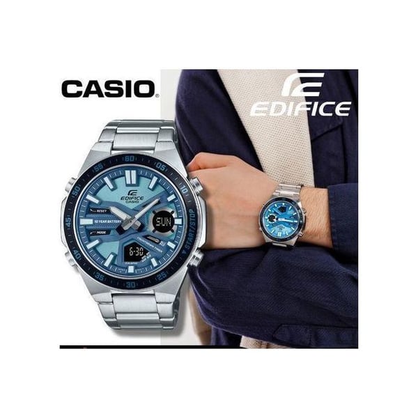 Klocka - CASIO - Edifice Collection - Digital & analog - Autonomi 10 år - Vattentålighet 10 bar