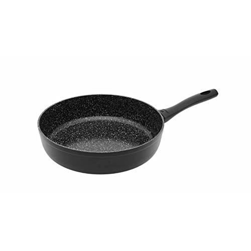 Stekpanna - GERLACH - Granitex - 28 cm - Svart keramisk beläggning - Smidd aluminium