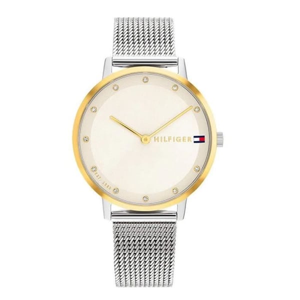 Kvinnotime - Tommy Hilfiger - Pippa - Milanese stål - Guldskiva - 34 mm
