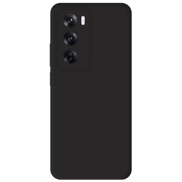 Silikonarmband enhetlig Matt Svart kompatibel med Oppo Reno 12 Pro