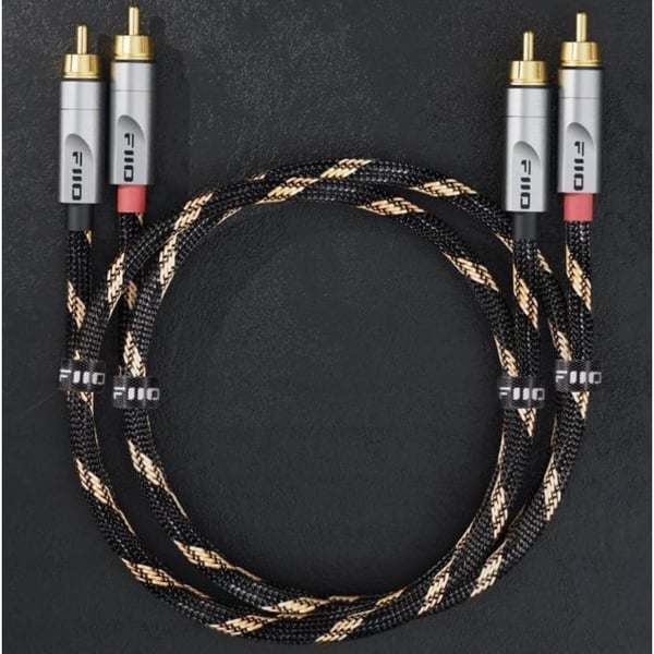 Ljudmottagare - ljudsändare Fiio Kabel LR-RCA4S - 20cm - Dubbla RCA analoga ljudkablar