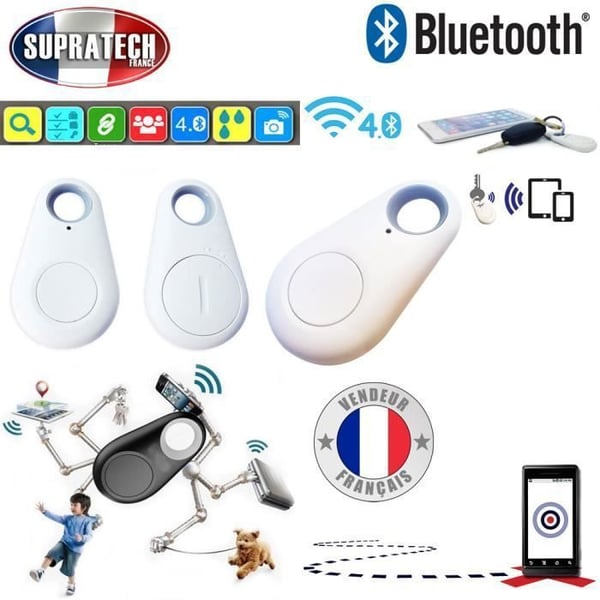 Spårningsenhet Anti-Förlust - iTag - Mini Bluetooth 4.0 Locator - Larm - Universell - Vit