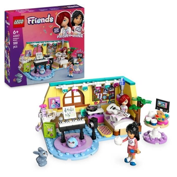 LEGO Friends 42647 Paisleys rum - Interaktiv leksak för barn från 6 år och uppåt