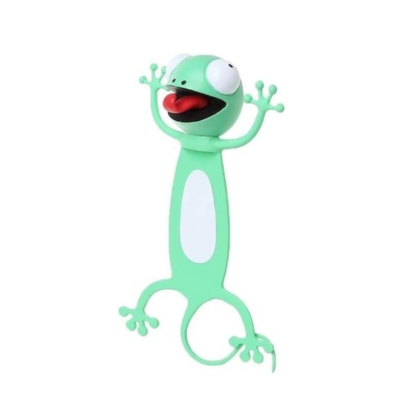 Bokmärke i form av en humoristisk och rolig djur 3D gecko