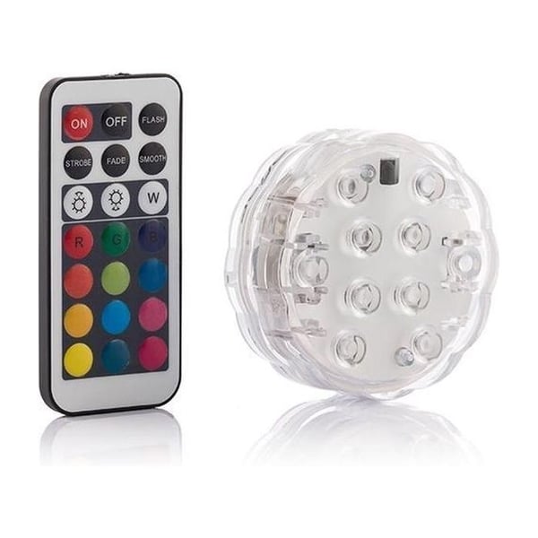 Flerfärgad LED-lampa för pool och SPA med fjärrkontroll