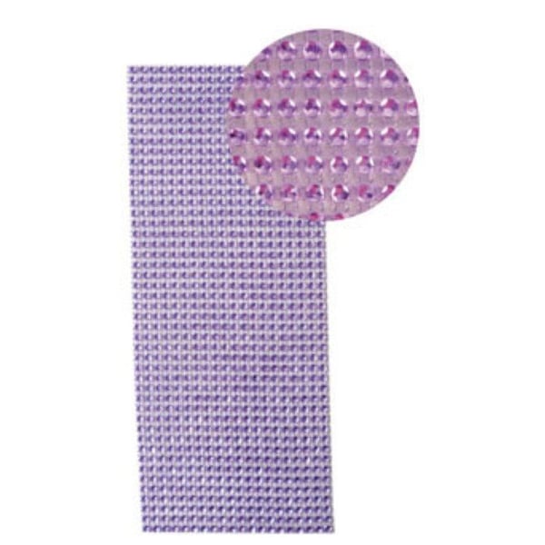 Graine Créative - Klistermärke med strass 10 x 25 cm Lila