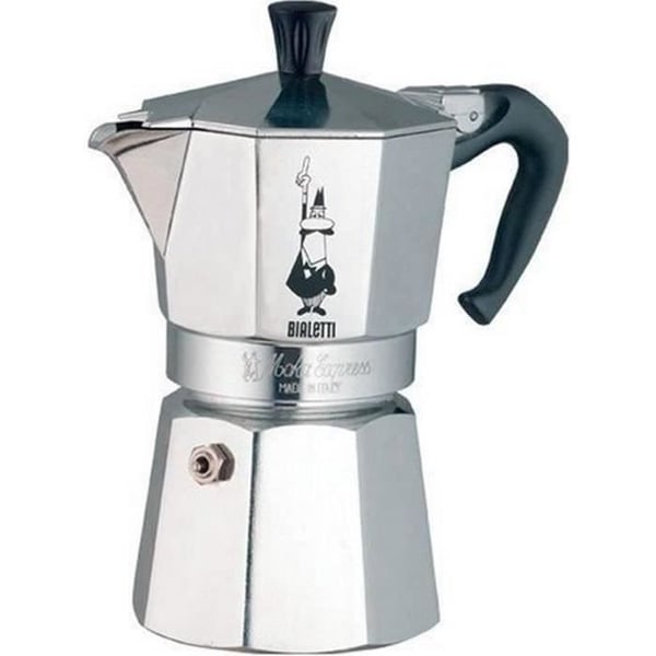 Italialainen BIALETTI-kahvinkeitin - Moka Express - Alumiini - 4 kuppia