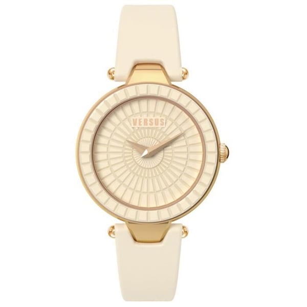 Damsklocka - VERSUS - SERTIE SQ1030013 - Kvarts - Analog - Guldfärgad läder