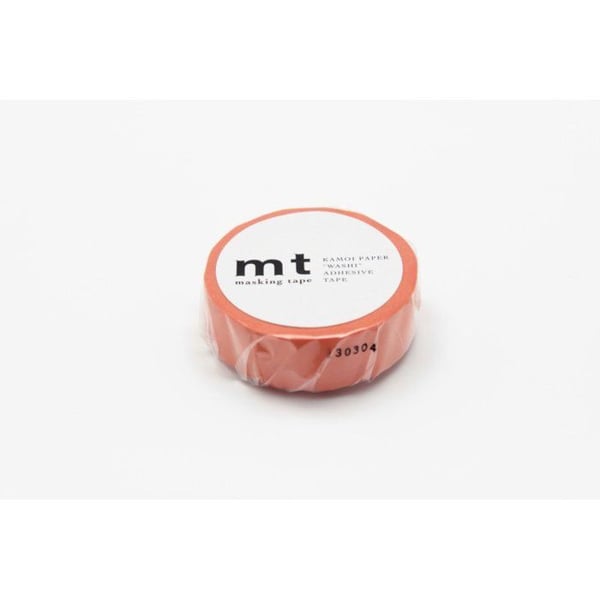 Maskeringstejp - Maskeringstejp MT 1,5 cm Uni röd ninjin