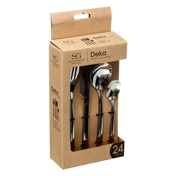Hushållsset 24 Delar "Deka" 20cm Inox