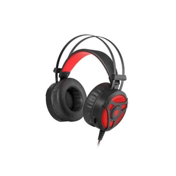 Hörlurar med Mikrofon - Genesis - NEON 360 - Svart Röd - USB - 20-20000 Hz