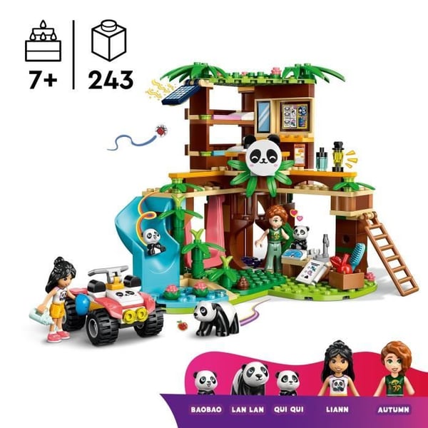 LEGO Friends 42648 Pandas' Helligdom - Bygesæt til 7 År og Opad
