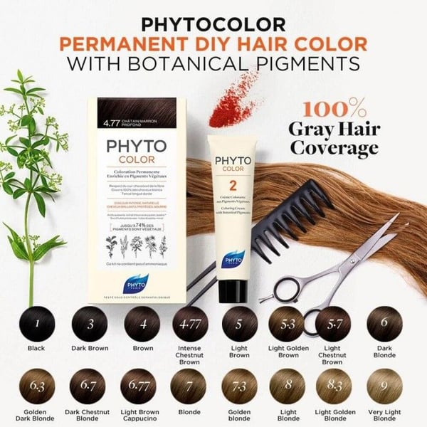 Phytocolor 6 mörkblond permanent färg