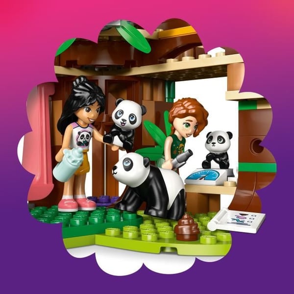 LEGO Friends 42648 Pandas' Helligdom - Bygesæt til 7 År og Opad