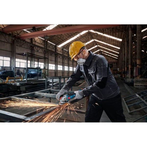 BOSCH PROFESSIONAL trådlös vinkelslip - GWX 18V-8 - 18V - 125mm - Med 2 batterier GBA 4,0Ah + GAL 1840 L X-LOCK