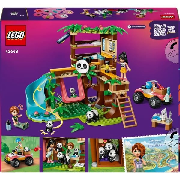 LEGO Friends 42648 Pandas' Helligdom - Bygesæt til 7 År og Opad