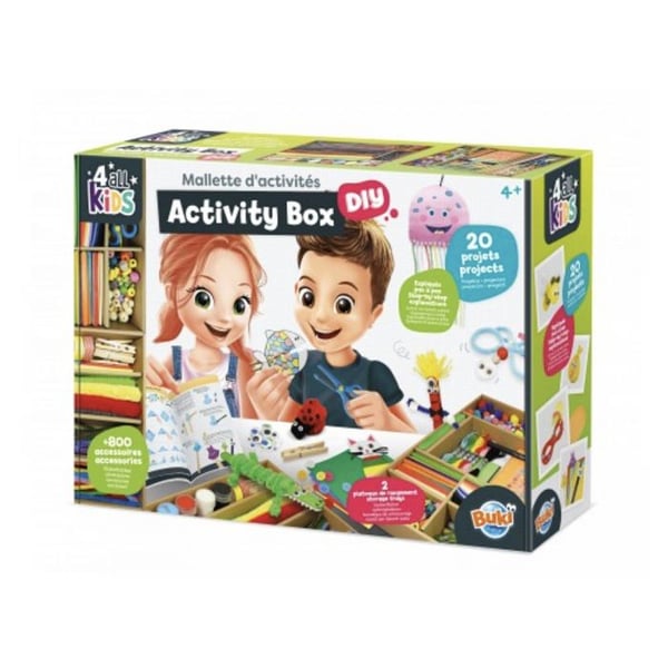 Aktivitetsväska - Edukit - Flerfärgad - 800 tillbehör - 2 förvaringsbrickor - 20 kreativa projekt
