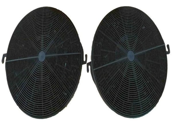 Aktivt kolfilter - Gurari - D185/2 - Set med 2 delar - För köksfläktar - Luftcirkulation