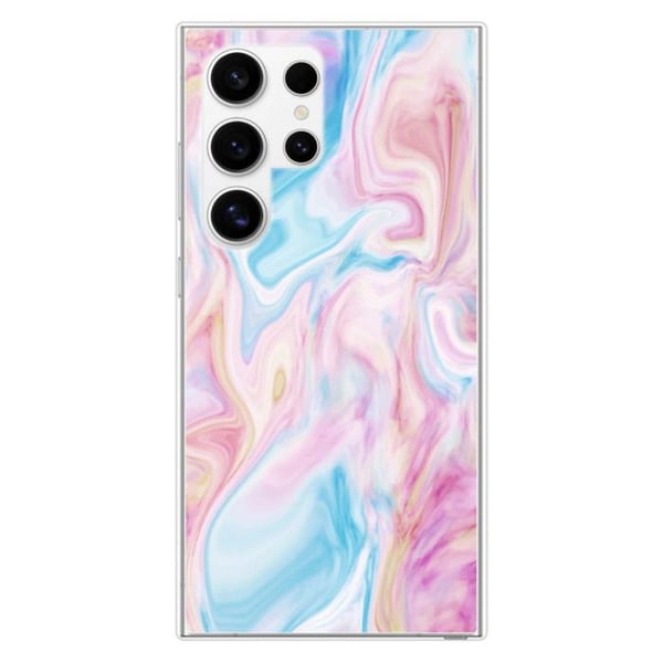 Coque i förstärkt silikon med tryck kompatibel med Samsung Galaxy S24 Ultra Soap
