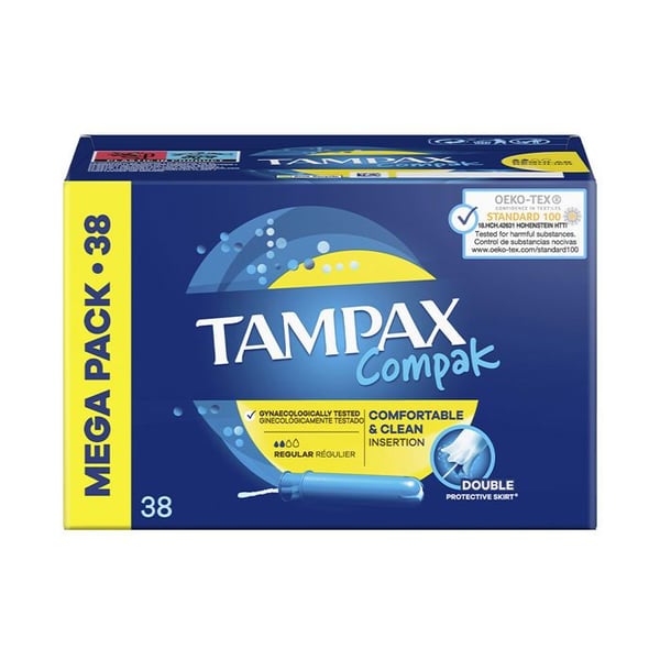 Tamponger TAMPAX COMPAK tampong regular 38 u