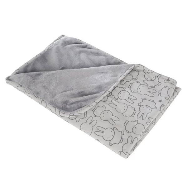 ROBA Dubbelsidig "miffy®" babyfilt - kanintryck - 80x80 cm - unisex