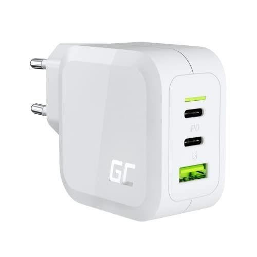 Lader - GREEN CELL - GC PowerGaN - 65W - 2x USB-C PD - 1x USB-A QC 3.0