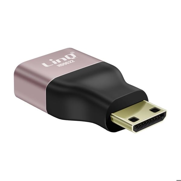HDMI-kvinna till Mini HDMI-man 8K UHD LinQ Silver