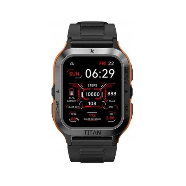 Intelligent klocka Maxcom FW67 Titan Pro Grafit/Orange