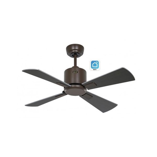CasaFan 949041W ECO NEO III 92 cm takfläkt med WIFI, motor i brons / reversibla blad i wengé och silver
