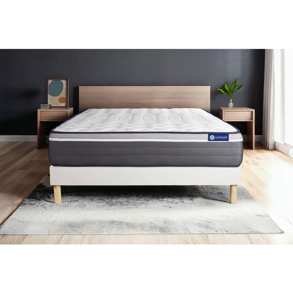 Sängset Madrass Sängbotten 140x190 cm - Vit Sängbotten (i kit) - ActiMemo Plus