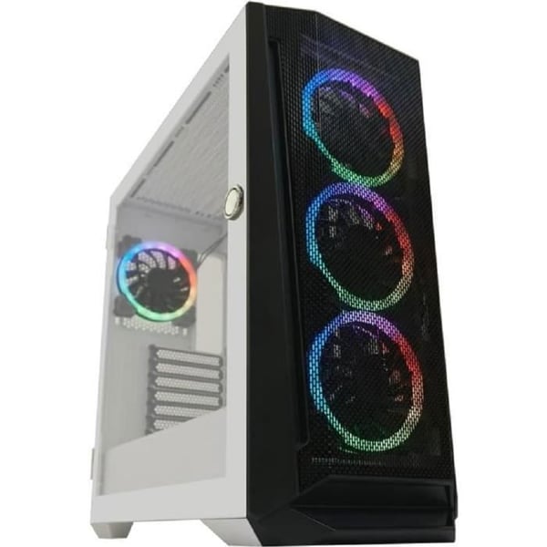 Gamingchassi - LC-Power - 805BW Holo-1X - Vit - RGB - ATX