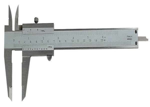Vernierok - MIB - CSV3039 - Rostfritt stål - Längdmått med skruv - Noggrannhet 0,1 mm