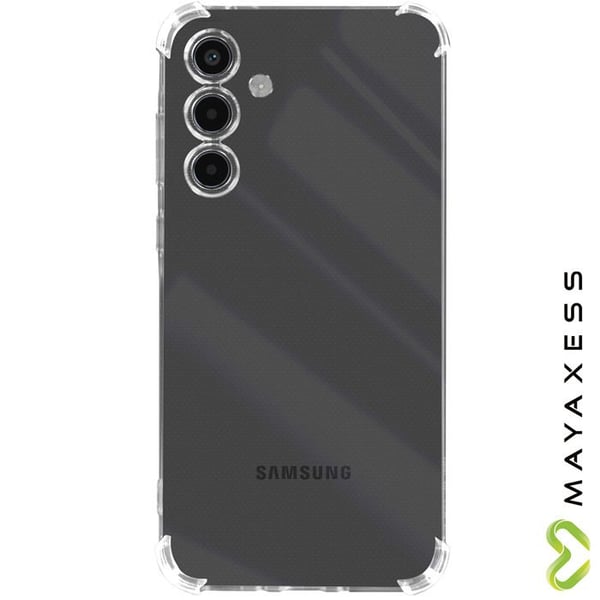 Stötsäker Skal - Mayaxess - Samsung Galaxy S24 - Förstärkta Hörn - Lätt Design - Transparent