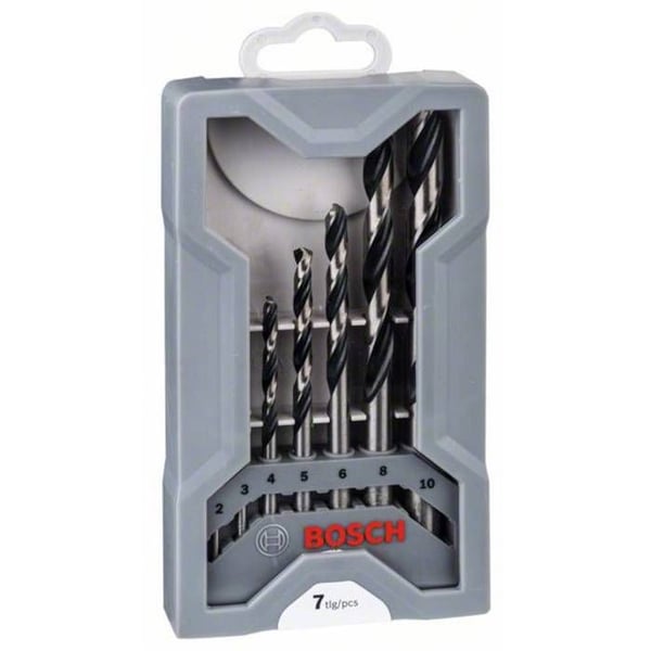 Borr - BOSCH - X-Line - 7 delar - HSS - PointTeQ - Snabbborrning