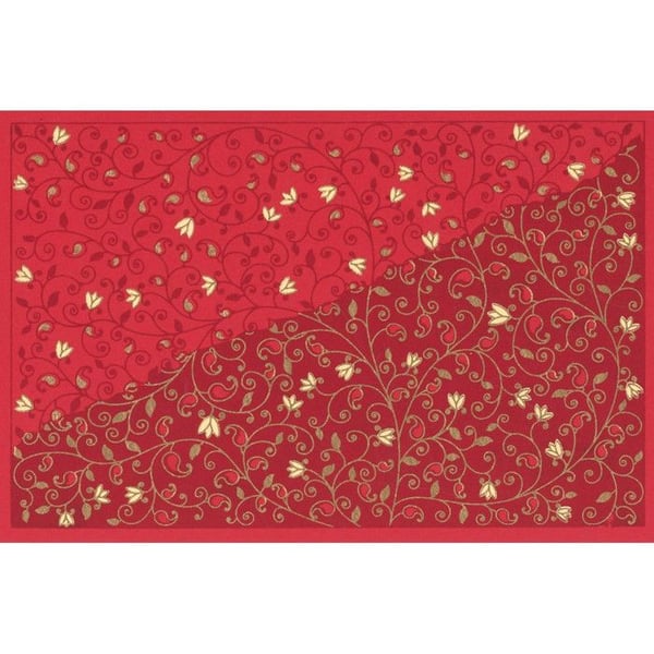 PAPERTREE EVA Set med 5 Presentkuvert 19x10cm Röd