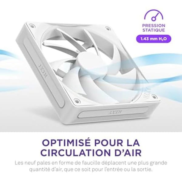 Fläkt - NZXT - F120Q - 120 mm - Tyst - Skär i skärform