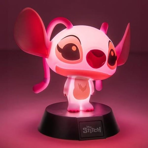 Lysfigur - Paladone - Lilo & Stitch - LED lampe Angel - Rosa - Til børn