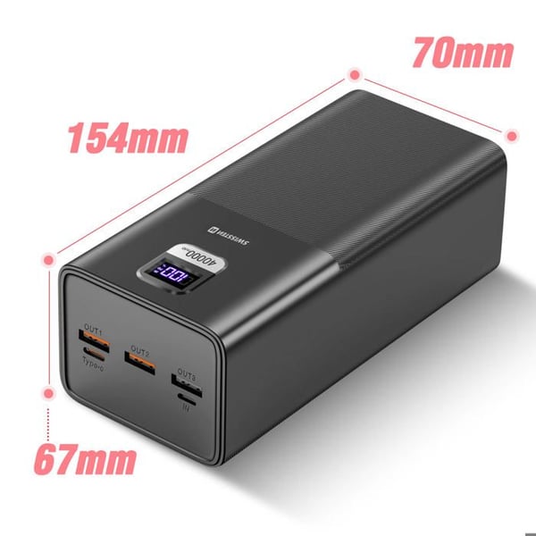 Nödbatteri - SWISSTEN - Power Line Compact - 40000mAh - 100W - Svart