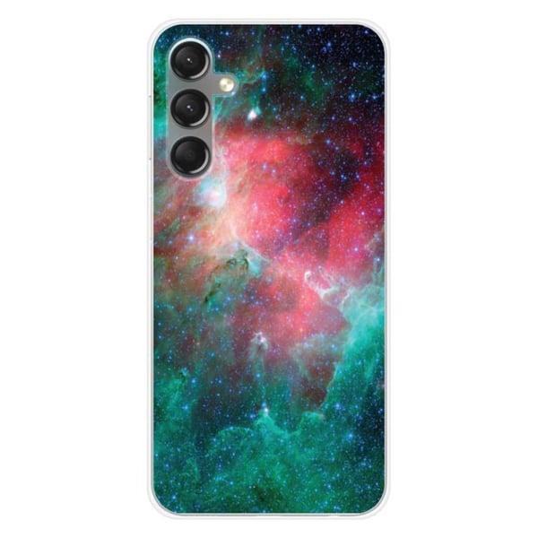 Tryckt silikonfodral som är kompatibelt med Samsung Galaxy A24 4G Nebula