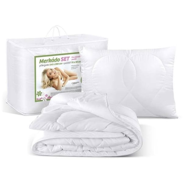 Sängkläder - BELLATEX - MERKADO - Påslakan 140x200 - Kudde 70x90 - Tvättbar
