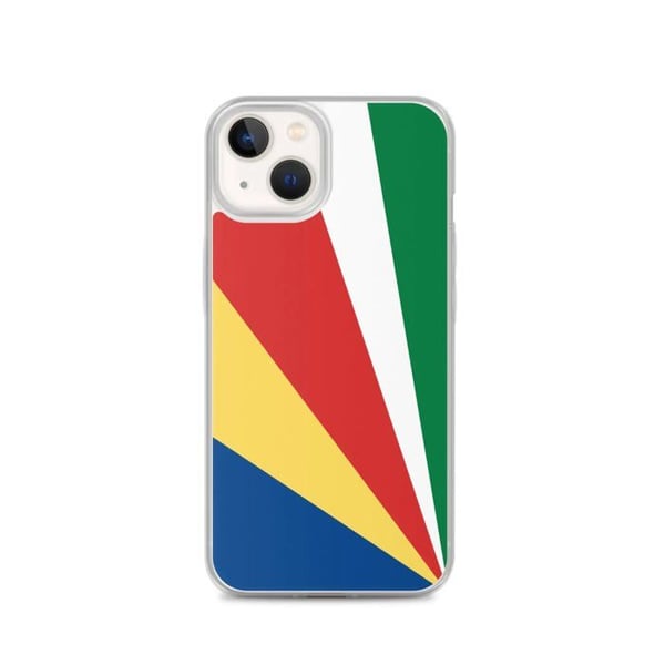 Mobilskal - PIXELFORMA - Seychellernas flagga - Kompatibel med iPhone 13 - Mjuk - Stötdämpande