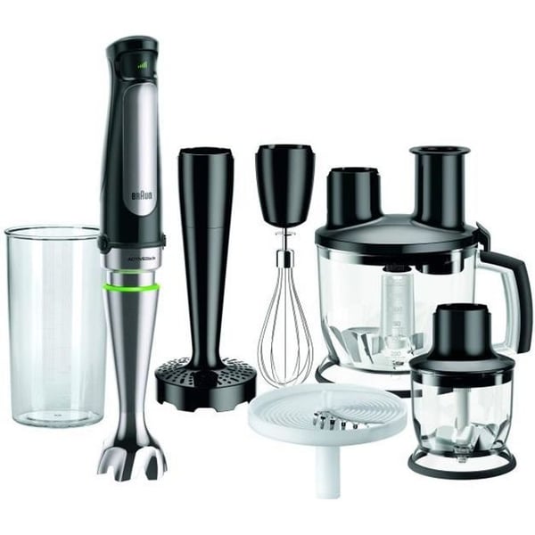 Braun Multiquick 7 MQ 7087X stavmixer med ActiveBlade-teknik, kvarn, visp och matberedare med 11 tillbehör nr