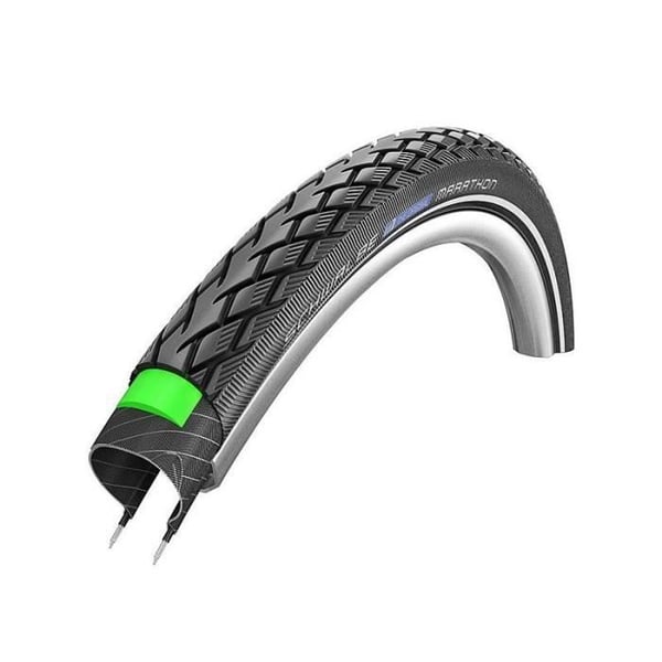 Schwalbe Marathon Hs620 Per.gg Ad.eco styvt däck - reflekterande svart - 27,5x2,35 - Herr - MTB