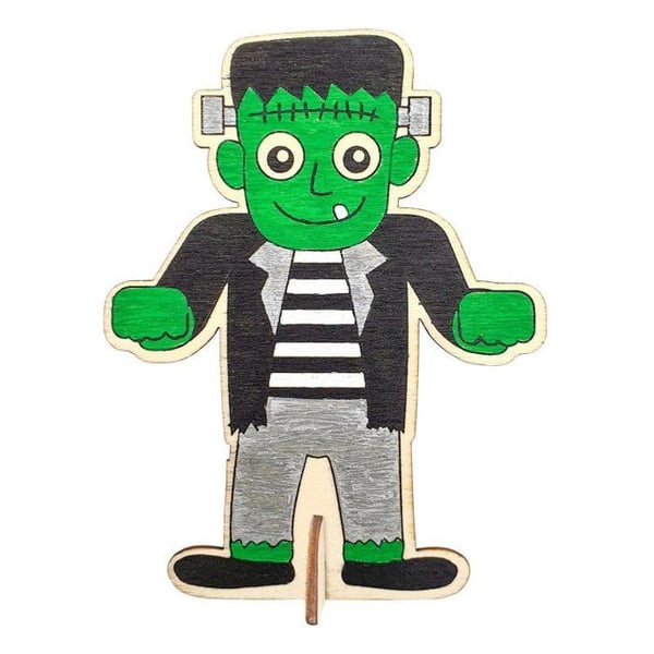 MégaCréa DIY - Halloweenfigurer i trä 4 stycken