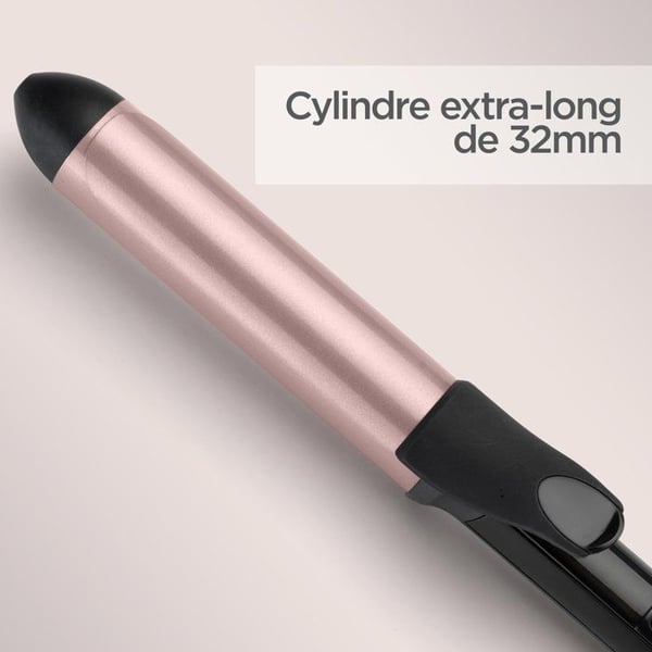 Krøllejern 32mm - BABYLISS - C452E - Keramisk kvarts - Bløde krøller - 6 temperaturer