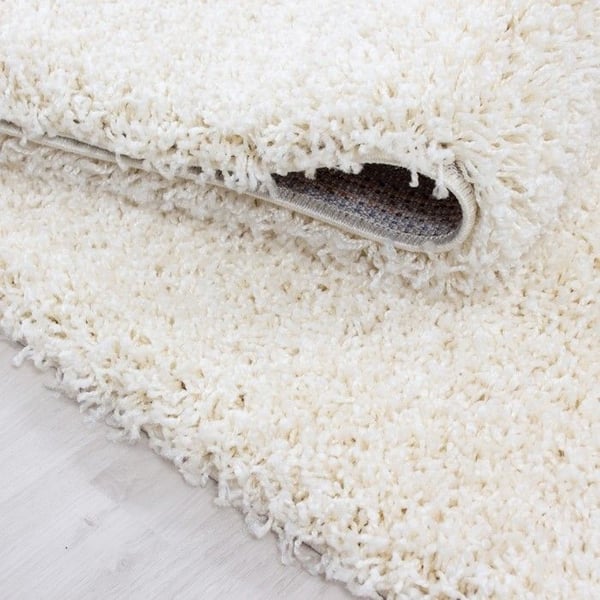 Tapis Shaggy - Ayyildiz - CREMÈ - 200x200 cm - 30 mm höjd - Inomhus