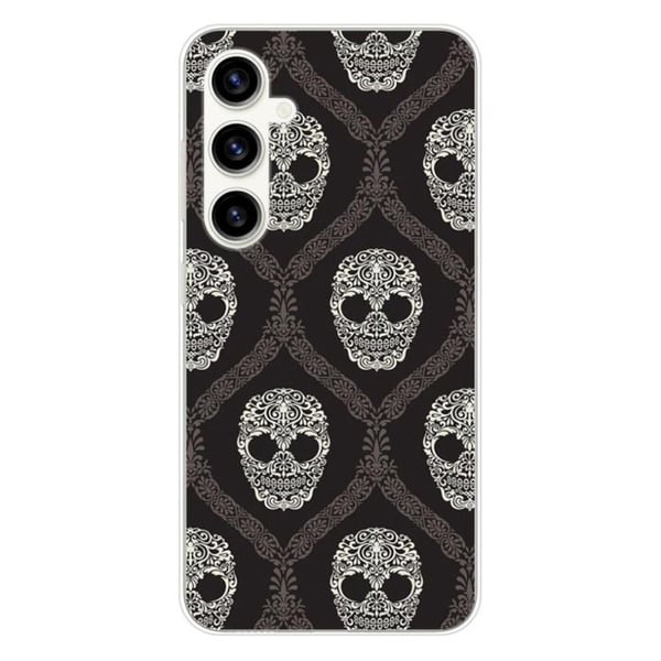 Siliconfodral med tryck - 1001 fodral - Samsung Galaxy S23 FE - Blommigt skalle - Flerfärgad - Semi-styv