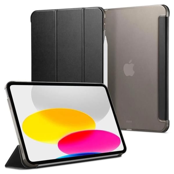 iPad 10,9" (2022) fodral - SPIGEN - Smart Fold - Svart - Rep-skydd - Fällbart stöd